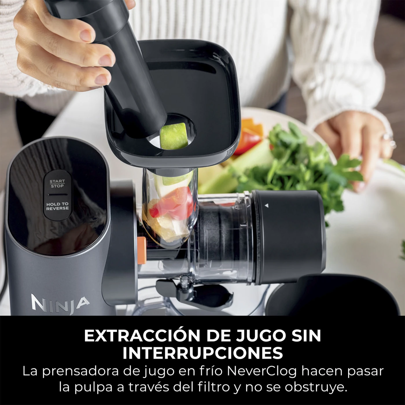 PRENSADORA DE JUGO EN FRIO 150W NINJA - 10