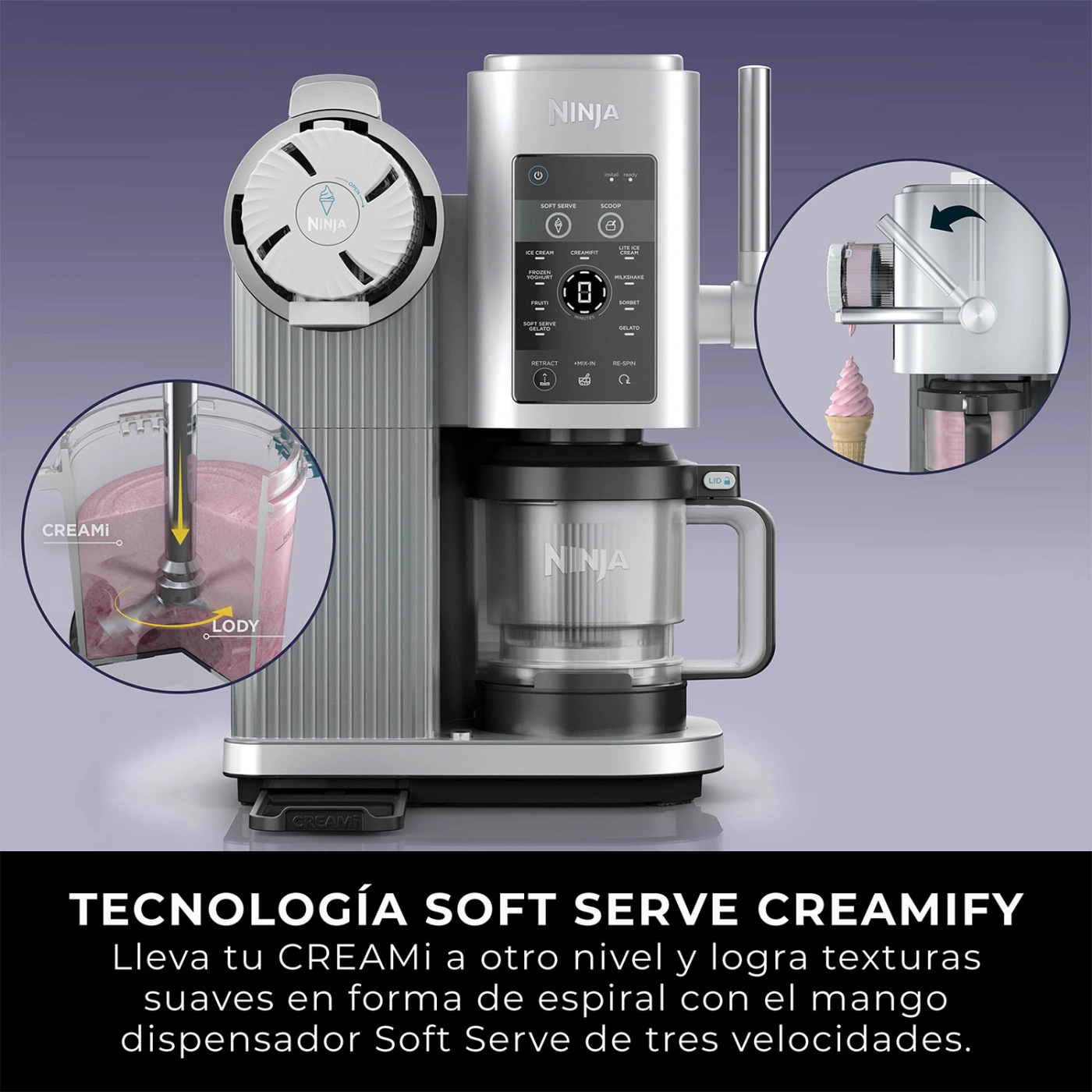 MÁQUINA DE HELADO SWIRL NINJA - 6