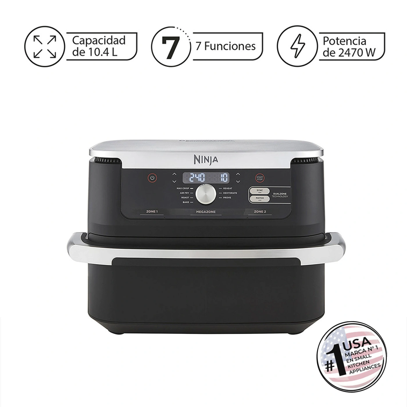 FREIDORA DE AIRE XL NINJA FLEX 7 EN 1 10,4L - 1