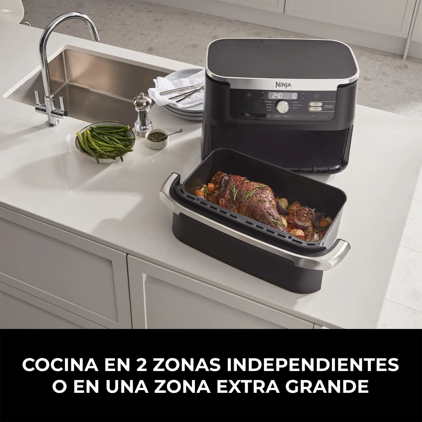 FREIDORA DE AIRE XL NINJA FLEX 7 EN 1 10,4L - 5
