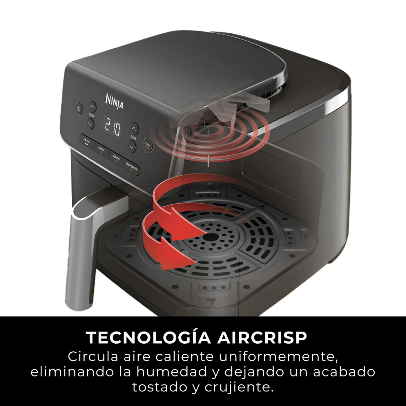 FREIDORA DE AIRE NINJA PRO 4.7L NINJA - 6
