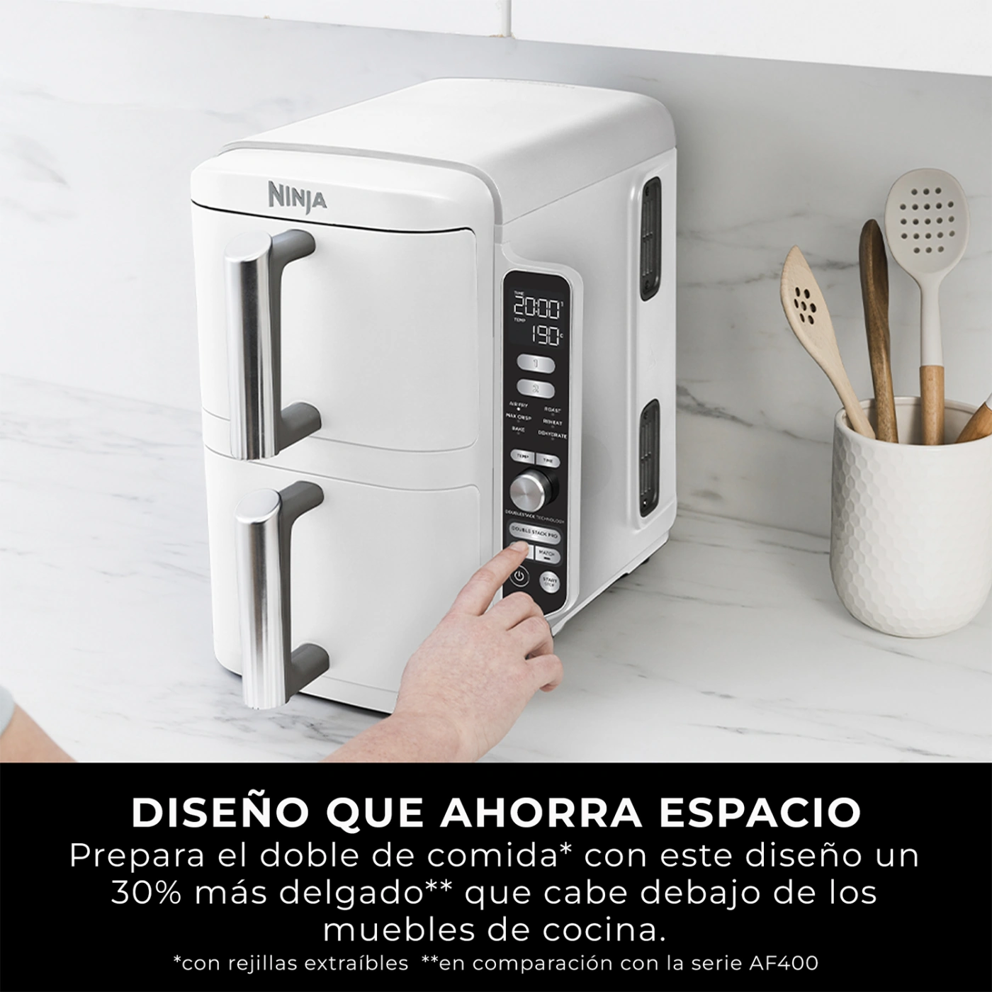 FREIDORA DE AIRE VERTICAL NINJA DOUBLE STACK XL - 12