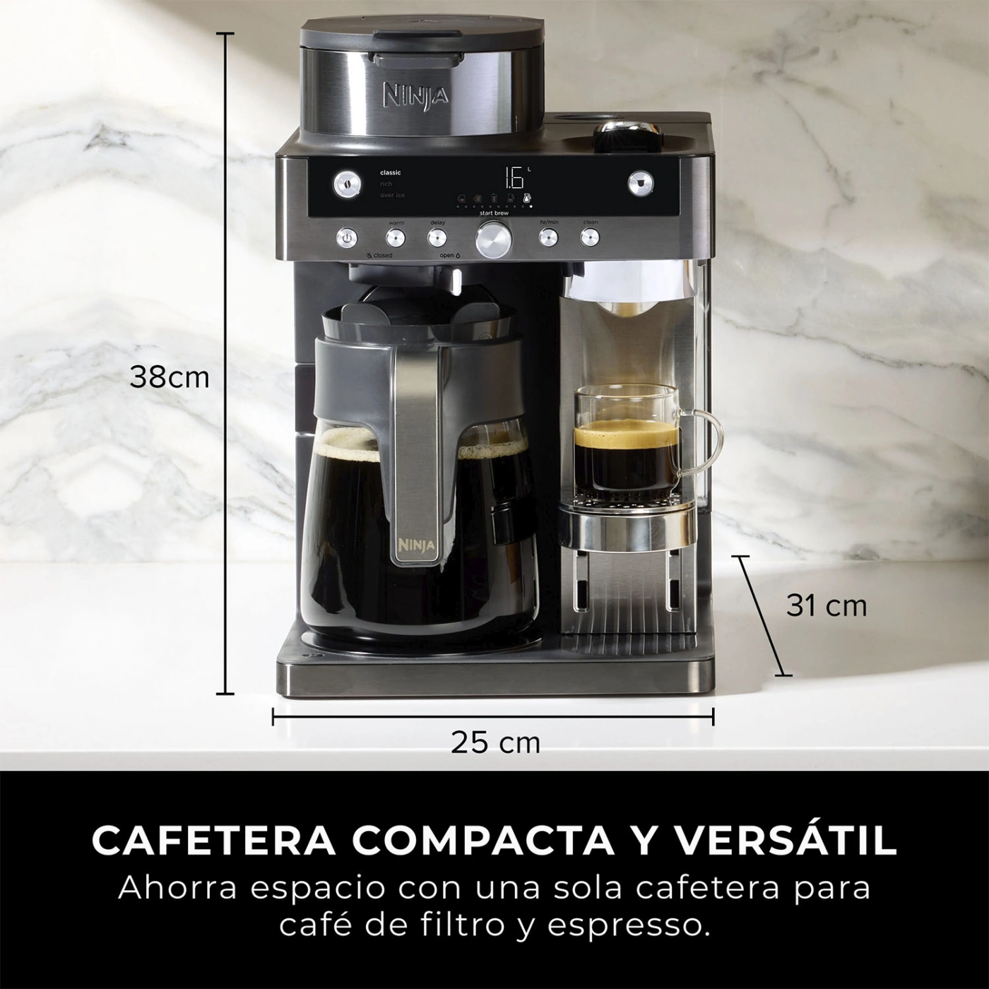 MÁQUINA DE CAFÉ DUALBREW CON ESPUMADOR NINJA - 14
