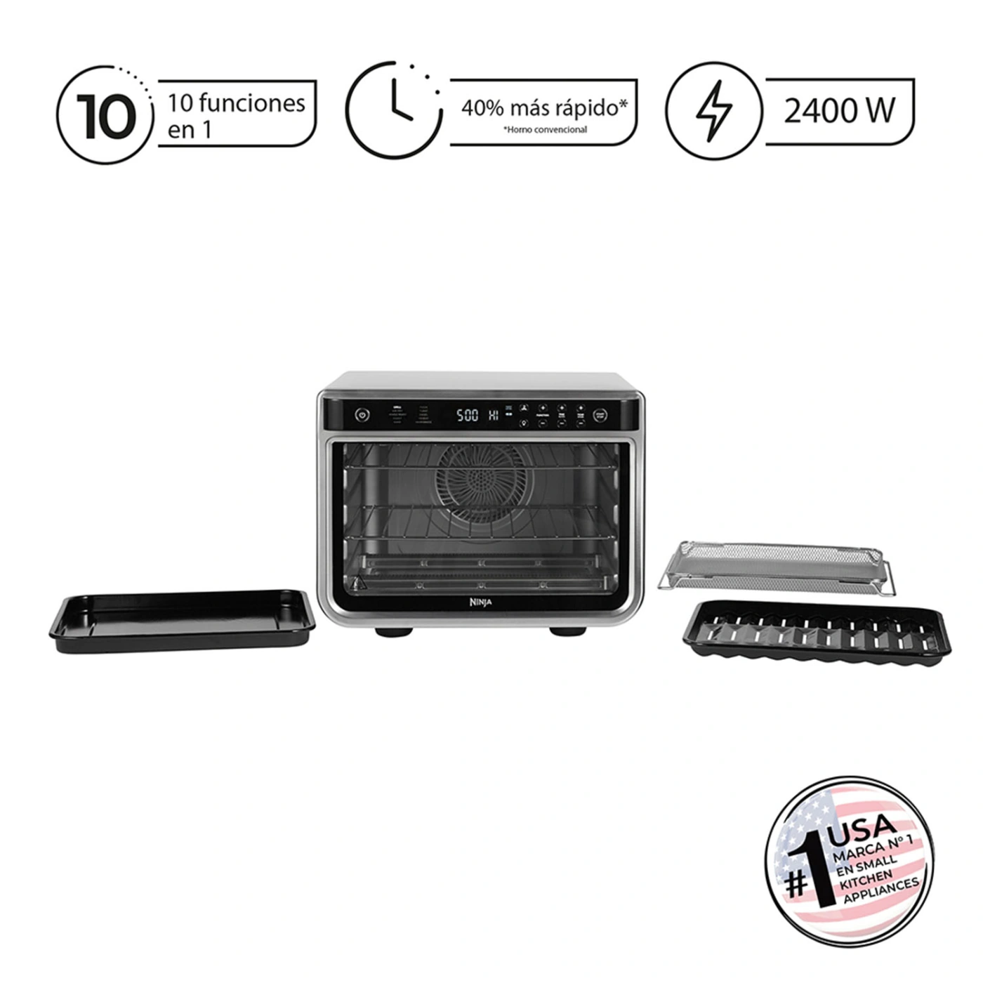HORNO FREIDORA DE AIRE NINJA FOODI XL 10 EN 1 PRO - 1