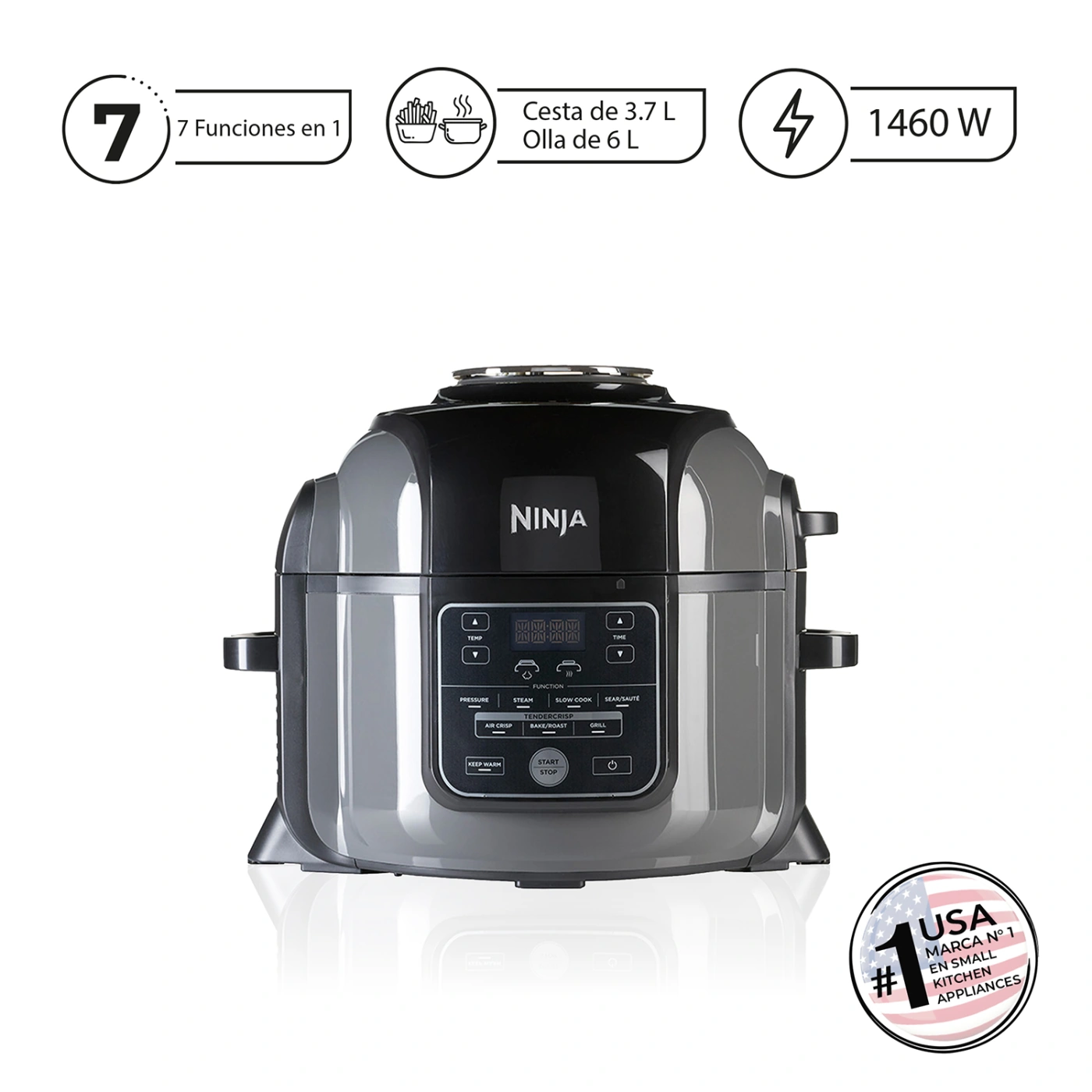 OLLA MULTIFUNCIONAL NINJA CON FREIDORA DE AIRE 7 EN 1 6L - 1
