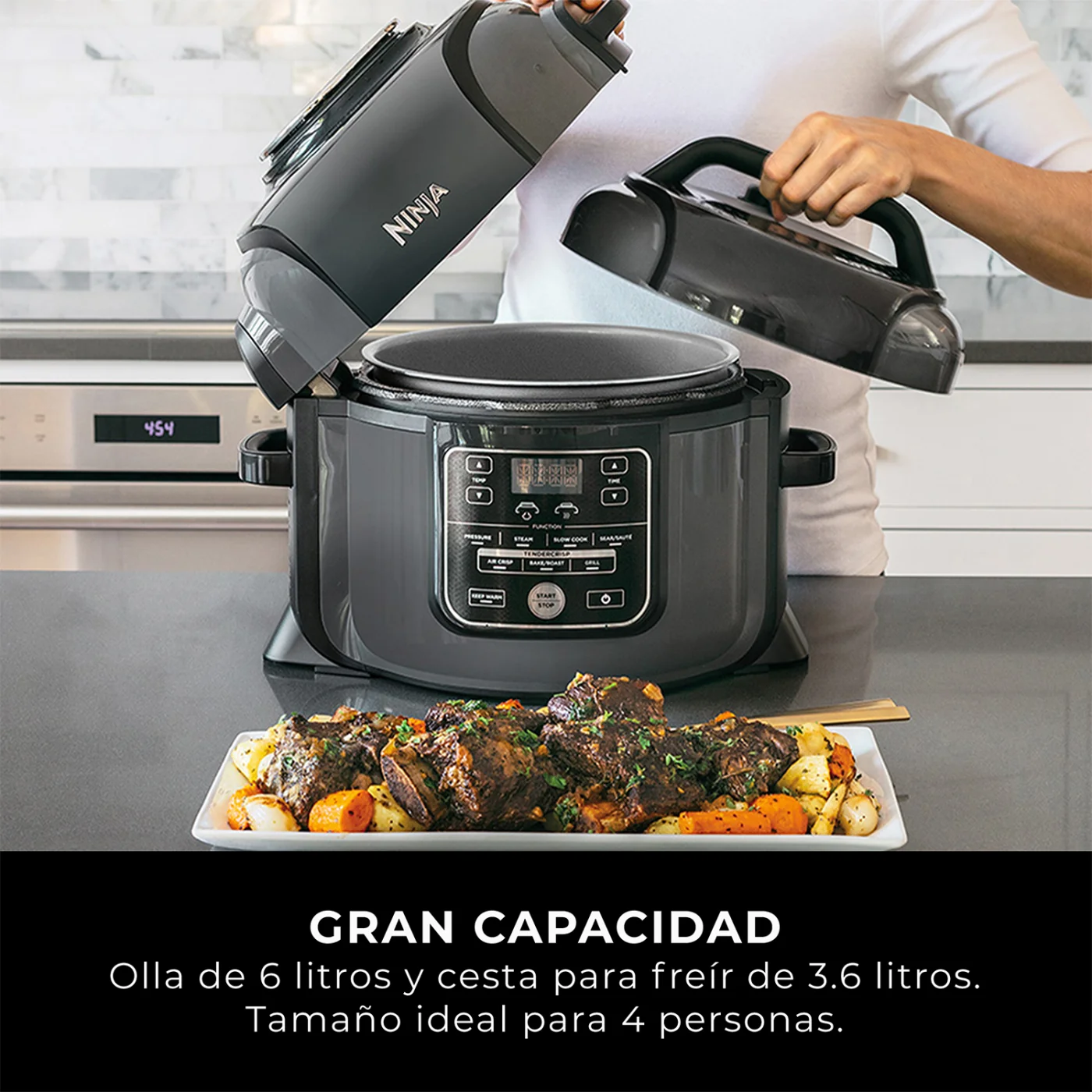 OLLA MULTIFUNCIONAL NINJA CON FREIDORA DE AIRE 7 EN 1 6L - 9