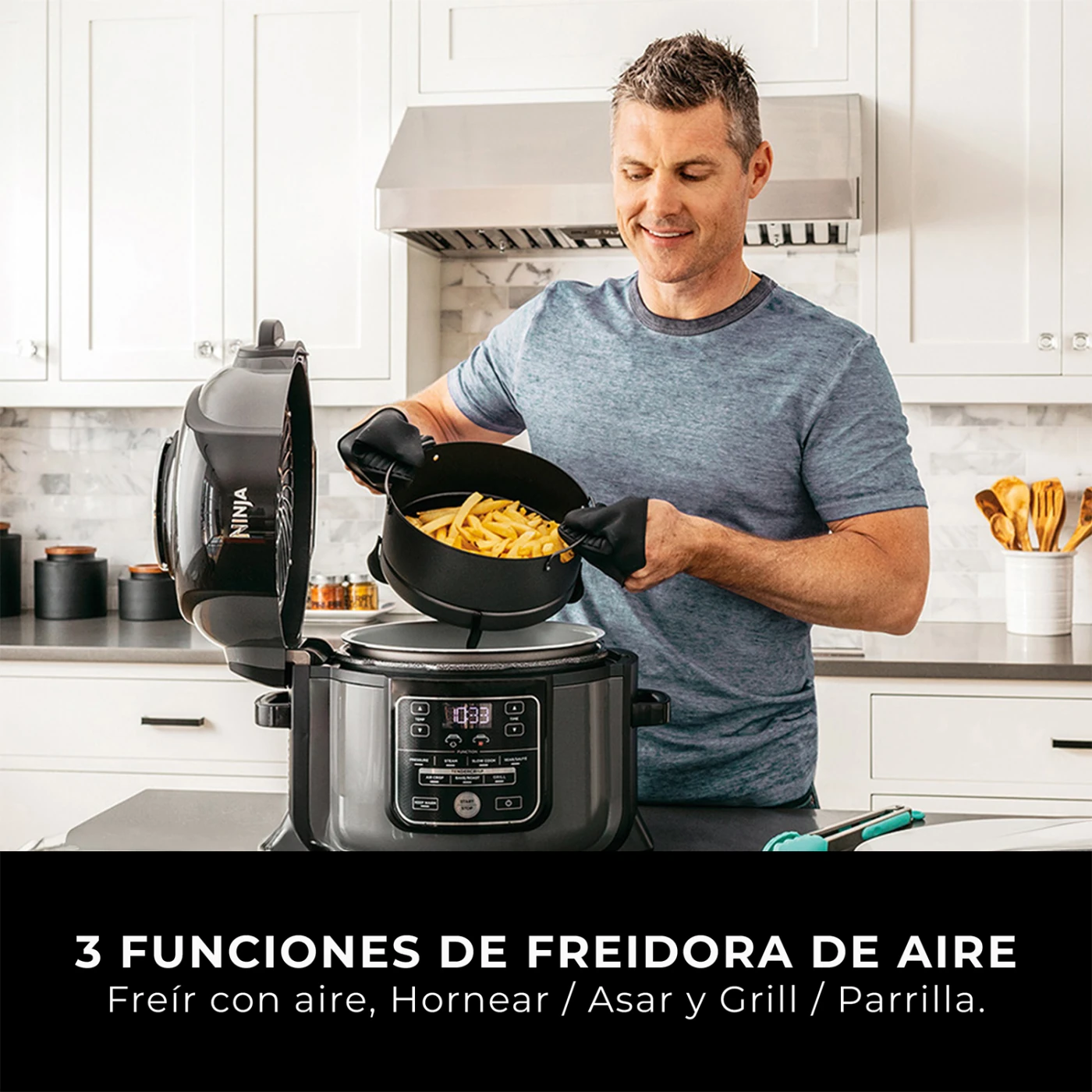 OLLA MULTIFUNCIONAL NINJA CON FREIDORA DE AIRE 7 EN 1 6L - 10