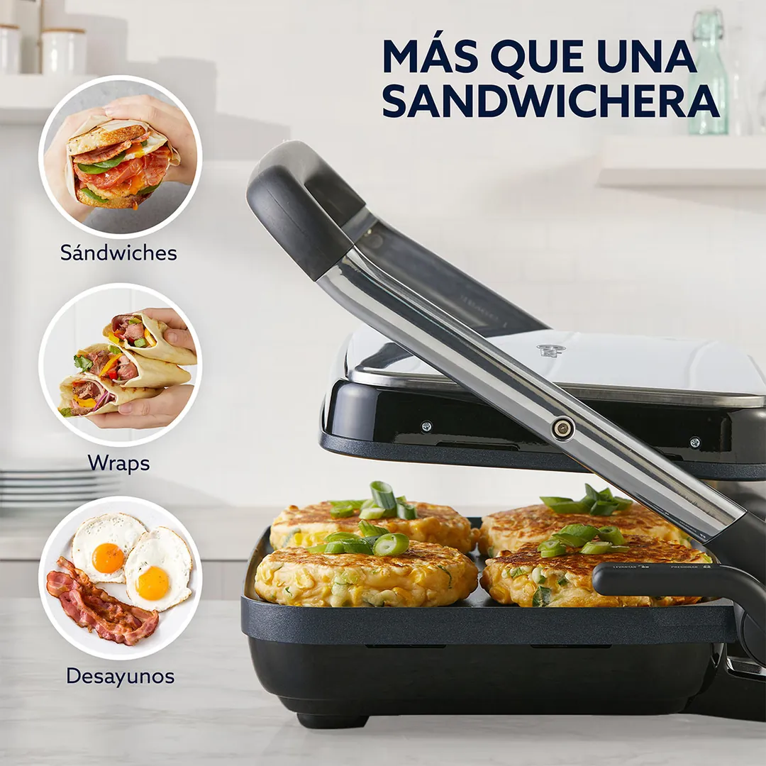 SANDWICHERA ELÉCTRICA OSTER 2000W CKSTPN04MSSD - 4