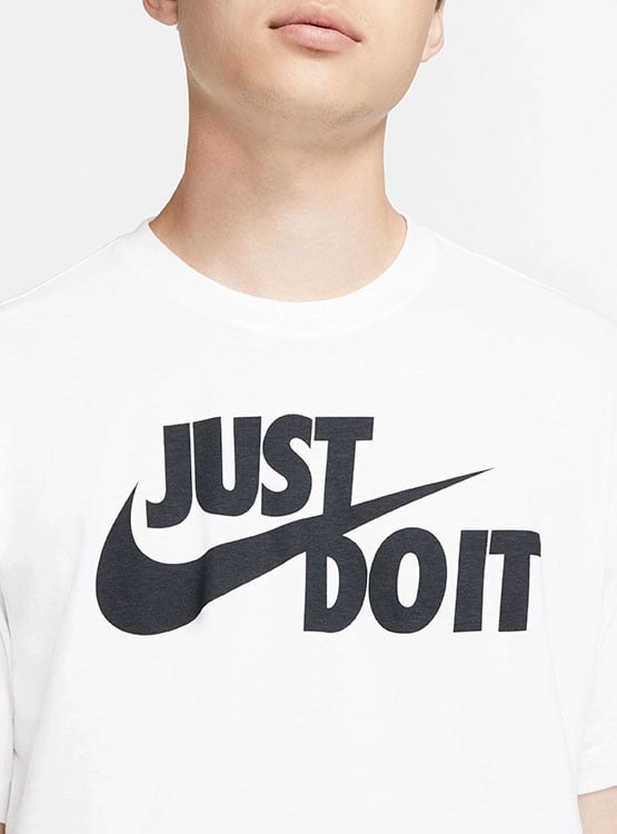 CAMISETA RUNNING ALGODÓN HOMBRE NIKE BLANCO MANGA CORTA M NSW TEE JUST DO IT SWOOSH - 3