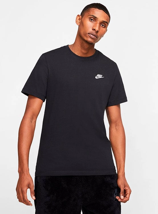 POLO DEPORTIVO ALGODÓN HOMBRE NIKE NEGRO CLUB TEE - 1