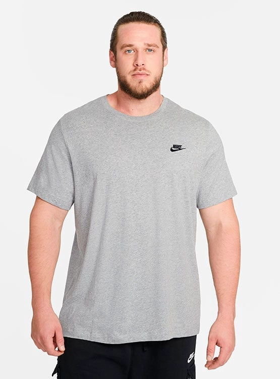 POLO DEPORTIVO HOMBRE NIKE CLUB TEE AR4997-064 ALGODÓN PLATA - 1