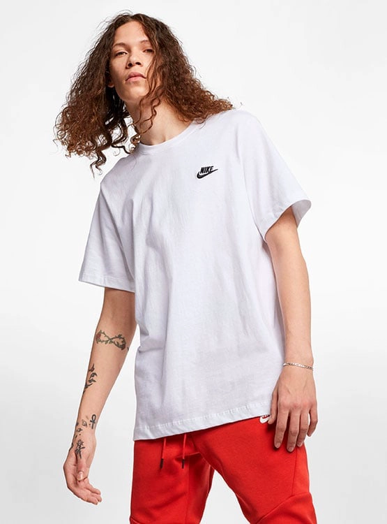 POLO HOMBRE NIKE SPORTWEAR CLUB TEE AR4997-101 BLANCO - 1