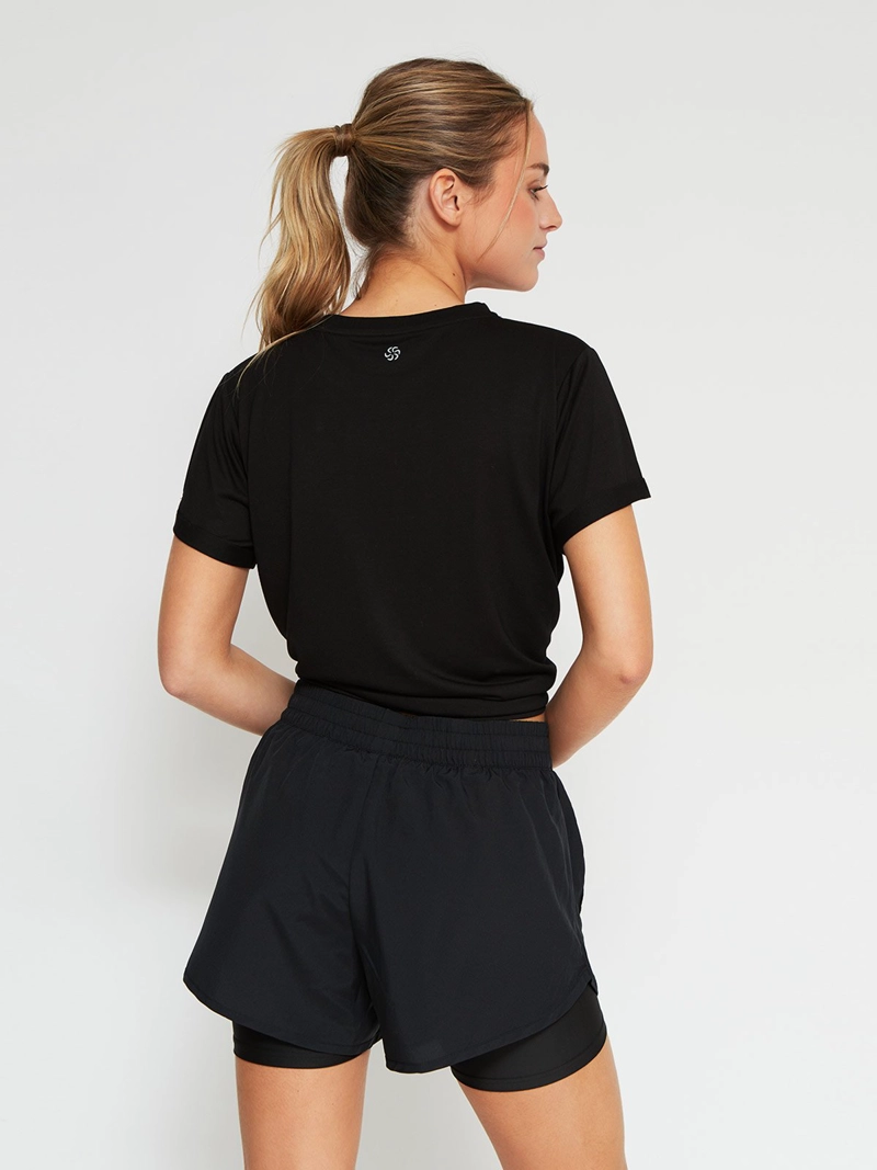 SHORT DEPORTIVO MUJER HEAD 2 EN 1 87GSM LINING - 2