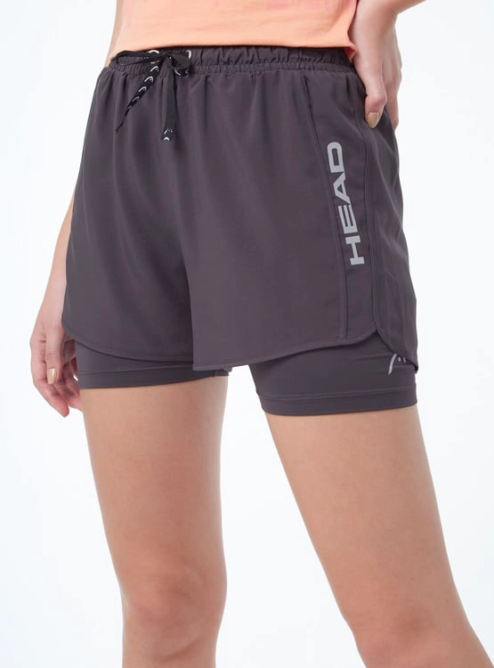 SHORT DEPORTIVO MUJER HEAD 2 EN 1 87GSM LINING - 2