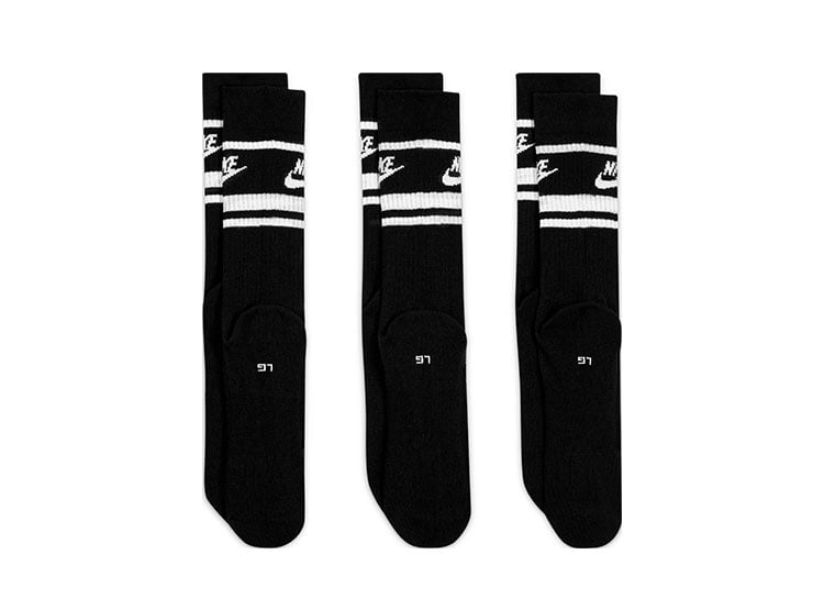 MEDIAS DEPORTIVAS UNISEX NIKE DX5089-010 U NK NSW EVERYDAY ESSENTIAL CR NEGRO - 3 PACK - 3