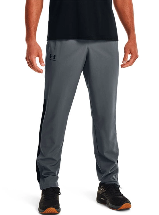 PANTALÓN BUZO HOMBRE UNDER ARMOUR VITAL WOVEN GRIS - 1