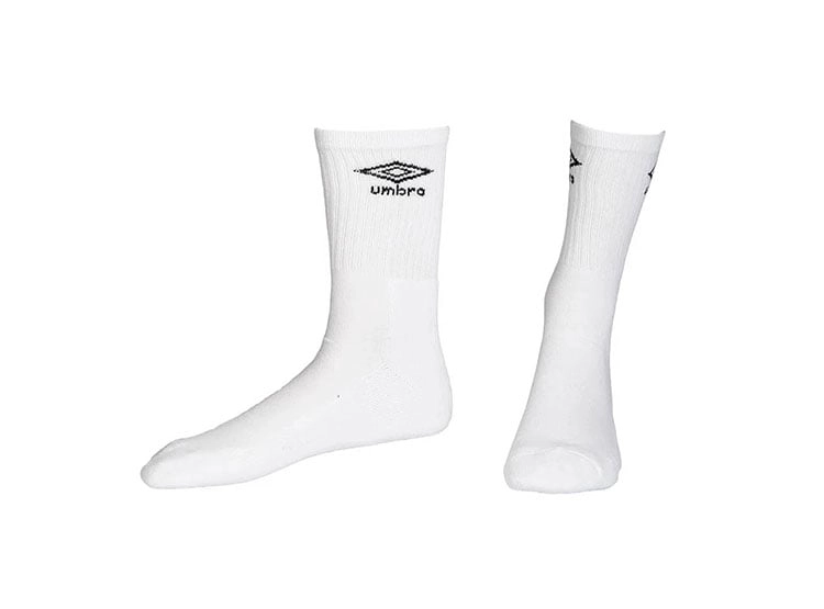 PACK 3 MEDIAS UMBRO CREW BLANCO - 1