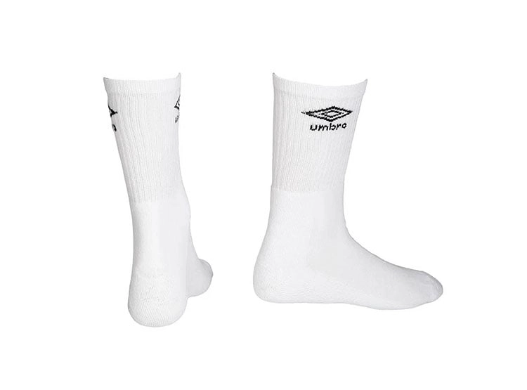 PACK 3 MEDIAS UMBRO CREW BLANCO - 2