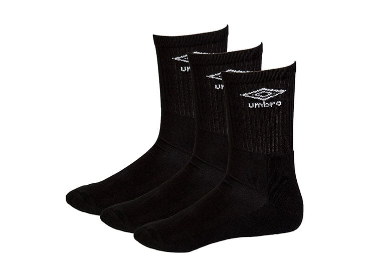 PACK 3 MEDIAS UMBRO CREW NEGRO - 1