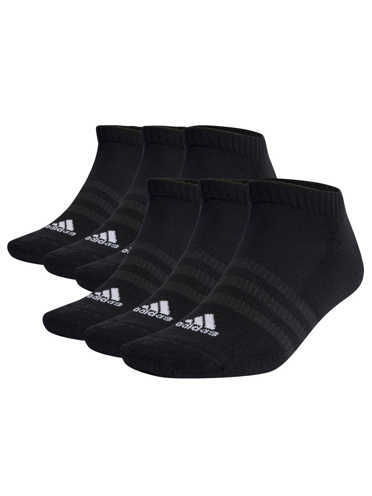 6 PACK MEDIAS HOMBRE ADIDAS ACOLCHADAS AL TOBILLO SPORTSWEAR - 1