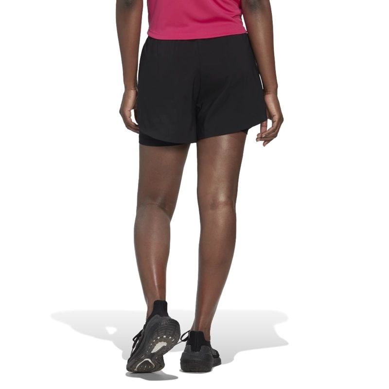 SHORTS ENTRENAMIENTO MUJER ADIDAS AEROREADY MINIMAL DOS EN UNO - 2