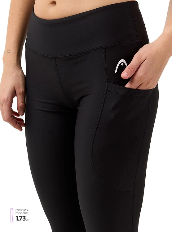 MALLA MUJER HEAD TRAIN 7/8 TTEM NEGRO - 4