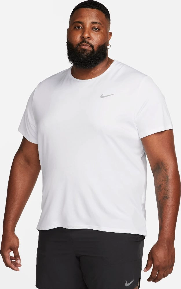 POLO DEPORTIVO RUNNING HOMBRE NIKE DV9315-100 MANGA CORTA M NK DF MILER SS BLANCO - 1