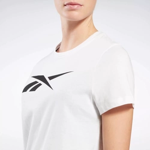 POLO DEPORTIVO MUJER REEBOK VECTOR GRAPHIC TEE ALGODÓN BLANCO - 3