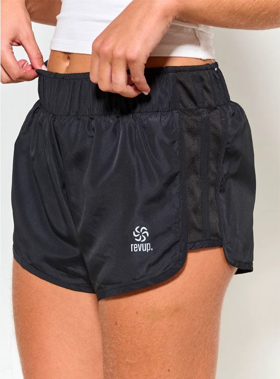 SHORT DEPORTIVO MUJER REVUP BÁSICO NEGRO - 2