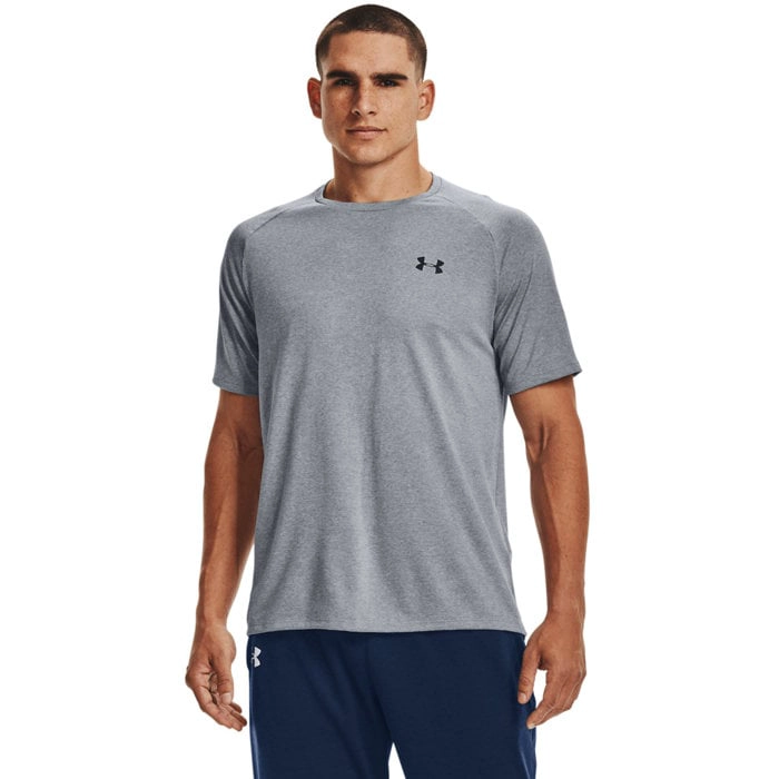 POLO DEPORTIVO HOMBRE UNDER ARMOUR 1326413-036 TECH 2 PLATEADO - 1