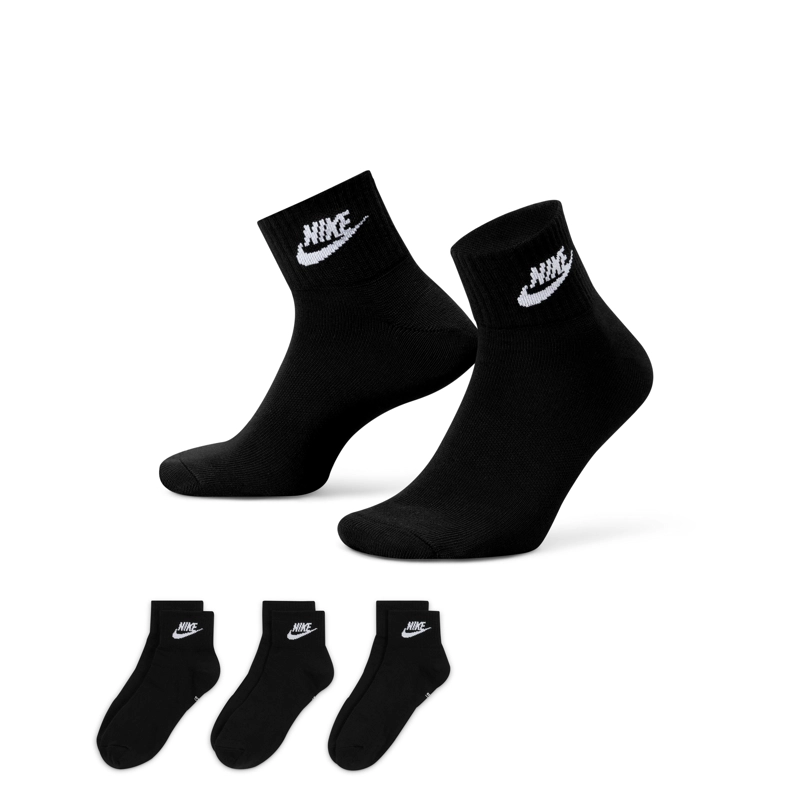 MEDIAS UNISEX NIKE U NK NSW EVERYDAY ESSENTIAL AN NEGRO - 3 PACK - 1