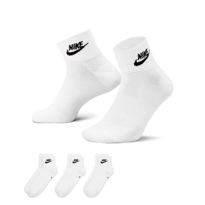 MEDIAS UNISEX NIKE U NK NSW EVERYDAY ESSENTIAL AN BLANCO - 3 PACK - 1