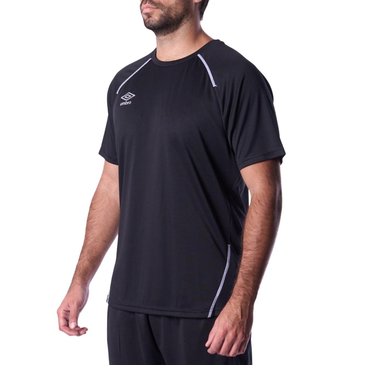 POLO FÚTBOL HOMBRE UMBRO 55370U-090 NEGRO - 2