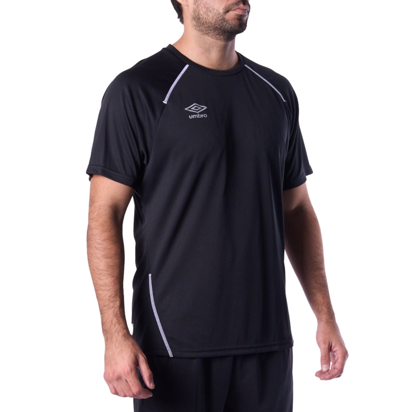 POLO FÚTBOL HOMBRE UMBRO 55370U-090 NEGRO - 3