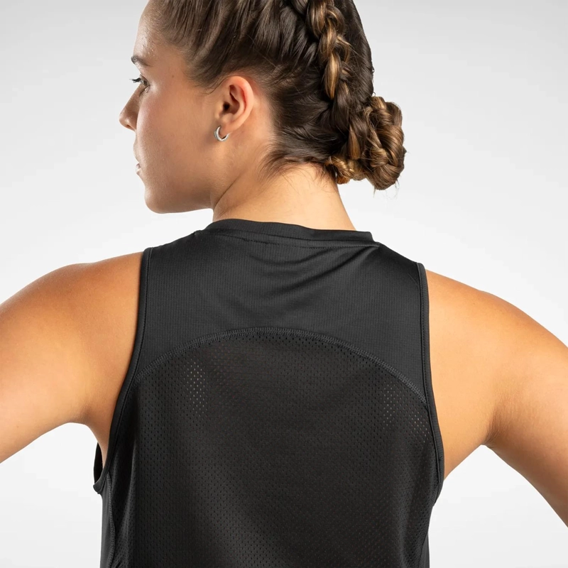 POLO BVD RUNNING MUJER REEBOK 100034914 SPEEDWICK TANK NEGRO - 4