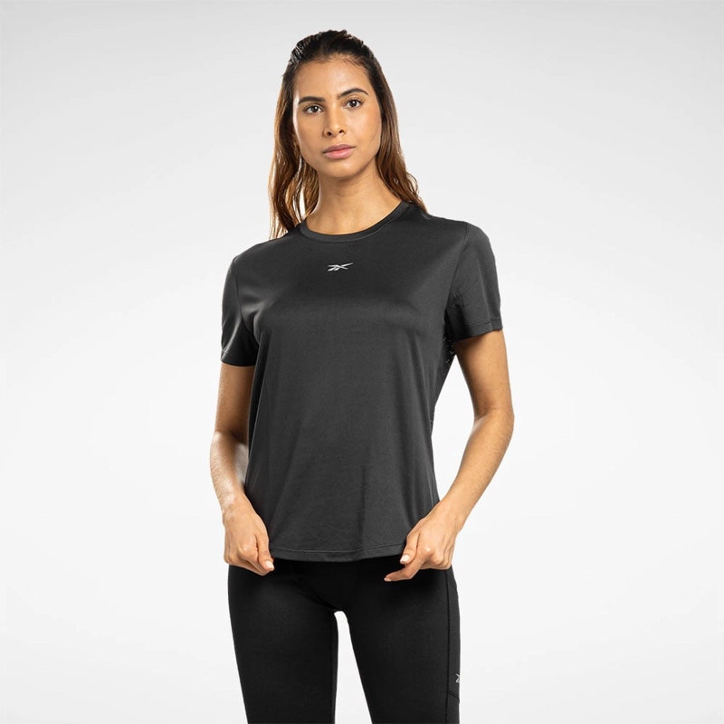 POLO RUNNING MUJER REEBOK SPEEDWICK 100034918 NEGRO - 1