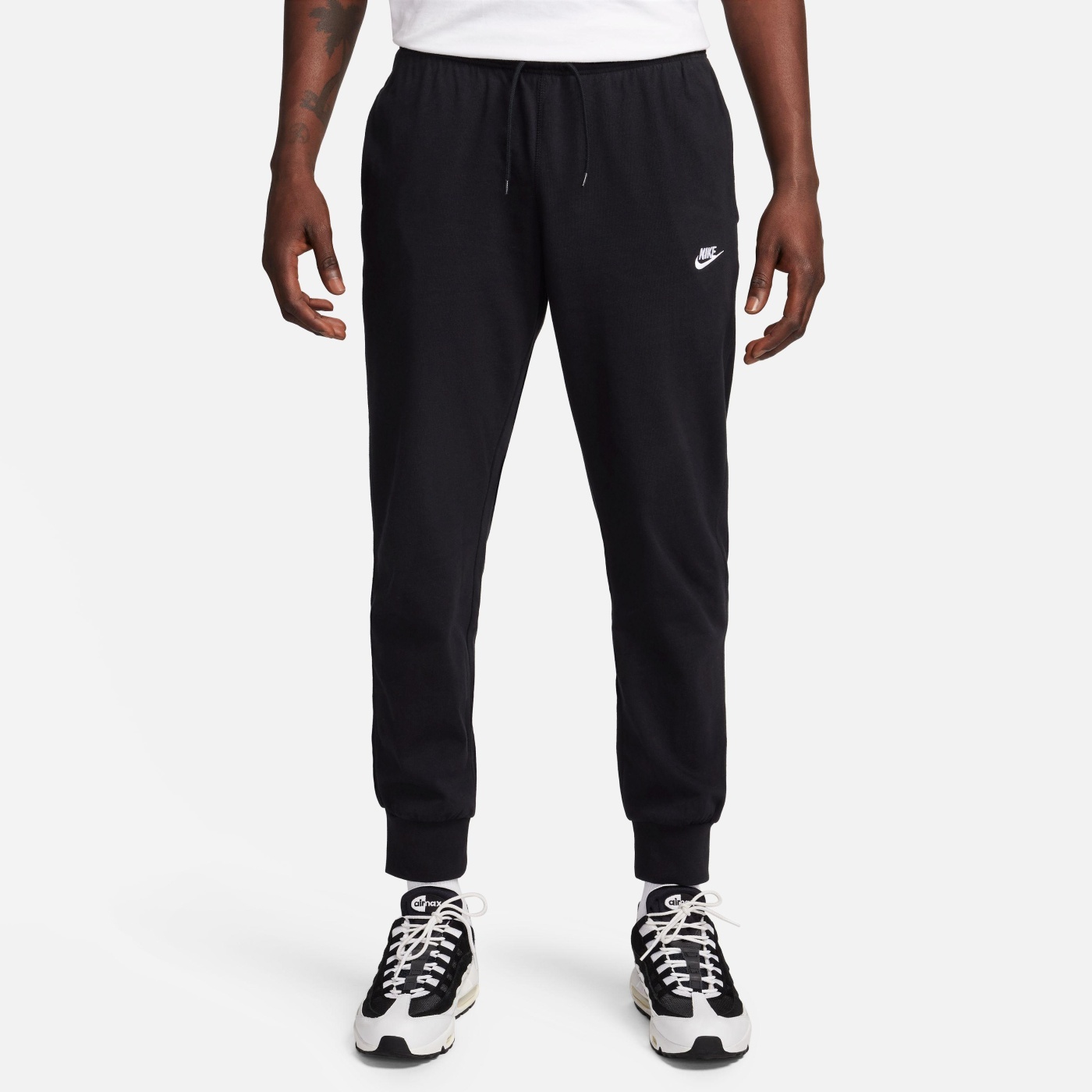 PANTALÓN BUZO DEPORTIVO HOMBRE NIKE JOGGER KNIT ALGODÓN NEGRO - 1