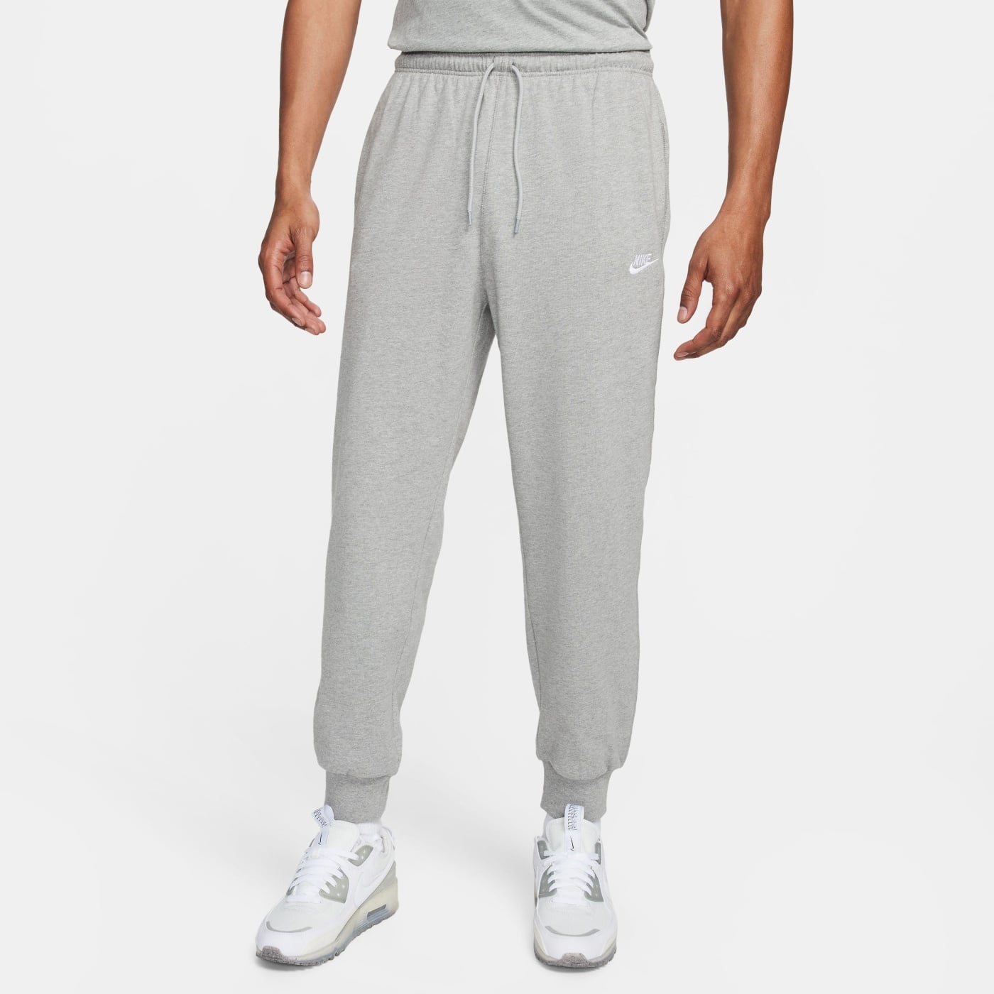 PANTALÓN HOMBRE NIKE JOGGER KNIT ALGODÓN GRIS - 1