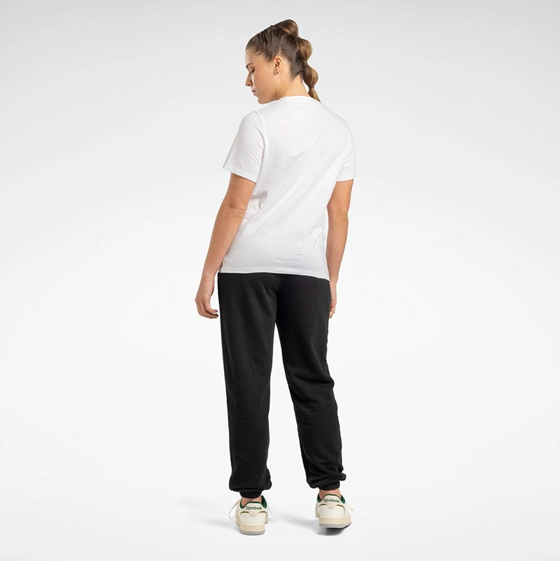 PANTALÓN RUNNING MUJER REEBOK 100071691 ID FRENCH TERRY ALGODÓN NEGRO - 2