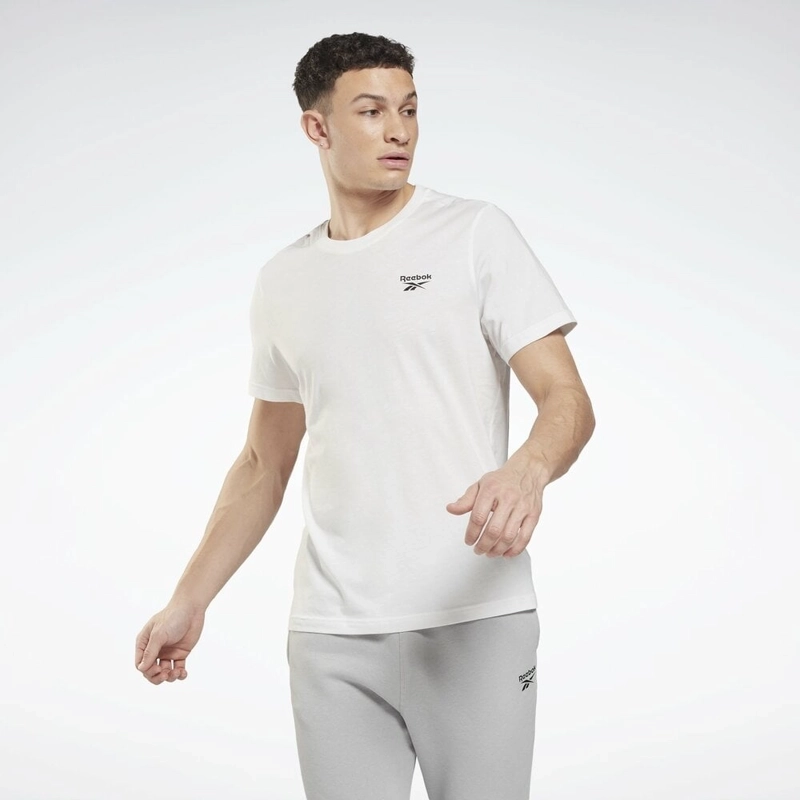 POLO DEPORTIVO HOMBRE REEBOK IDENTITY CLASSICS T-SHIRT ALGODÓN BLANCO - 1