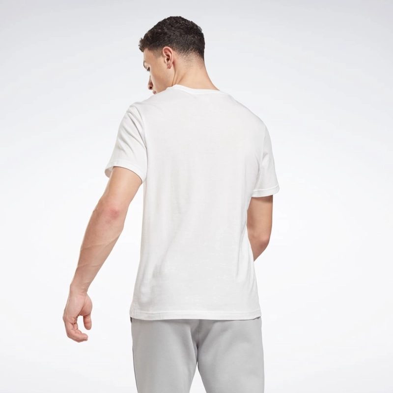 POLO DEPORTIVO HOMBRE REEBOK IDENTITY CLASSICS T-SHIRT ALGODÓN BLANCO - 2