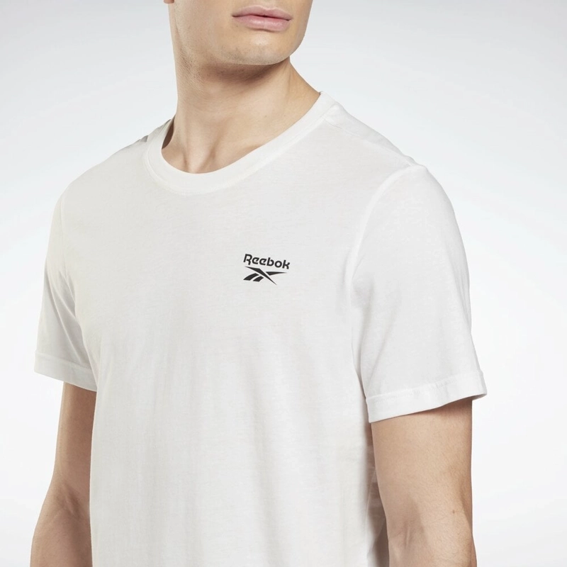 POLO DEPORTIVO HOMBRE REEBOK IDENTITY CLASSICS T-SHIRT ALGODÓN BLANCO - 3