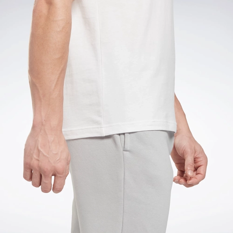 POLO DEPORTIVO HOMBRE REEBOK IDENTITY CLASSICS T-SHIRT ALGODÓN BLANCO - 4