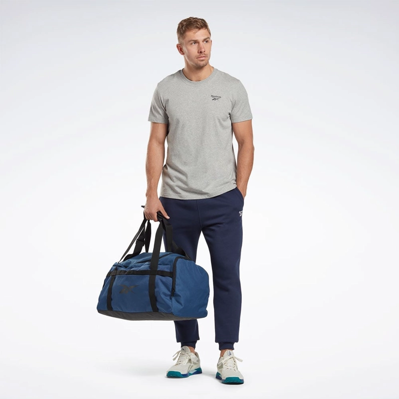POLO DEPORTIVO HOMBRE REEBOK IDENTITY SMALL LOGO TEE 100064838 ALGODÓN GRIS - 5