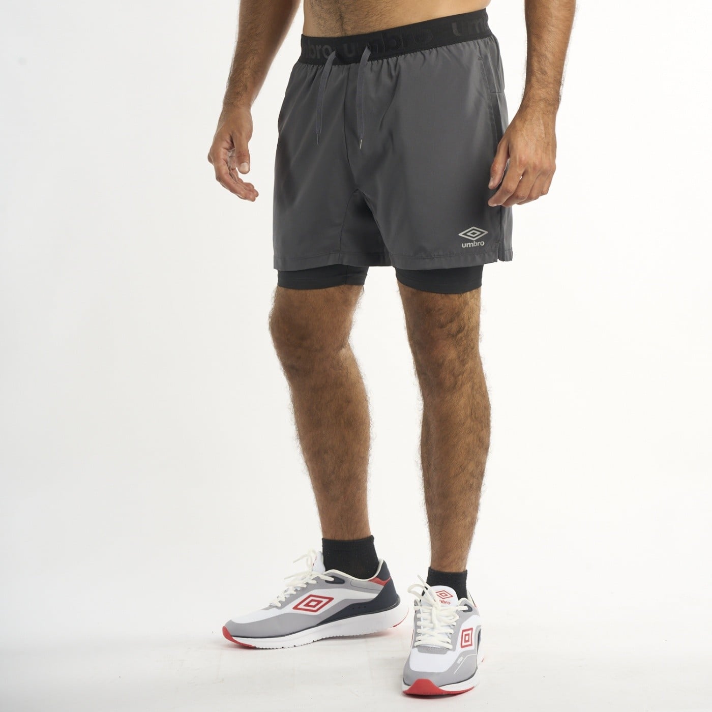 SHORT FÚTBOL HOMBRE UMBRO 55382U-R97 CARBÓN - 1