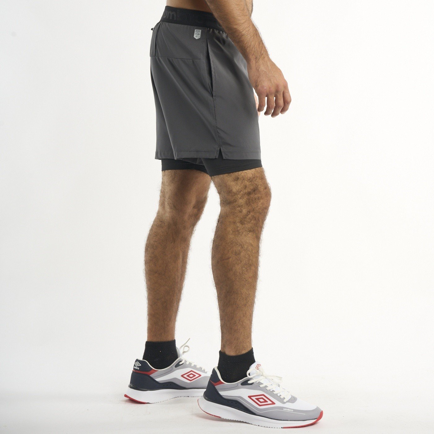 SHORT FÚTBOL HOMBRE UMBRO 55382U-R97 CARBÓN - 3