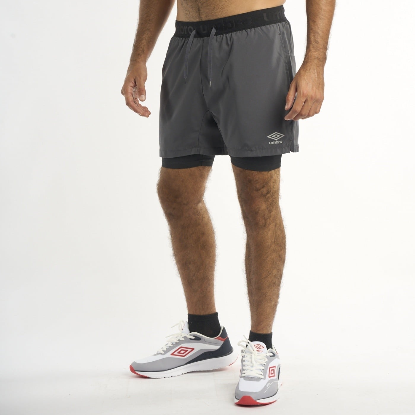 SHORT FÚTBOL HOMBRE UMBRO 55382U-R97 CARBÓN - 1