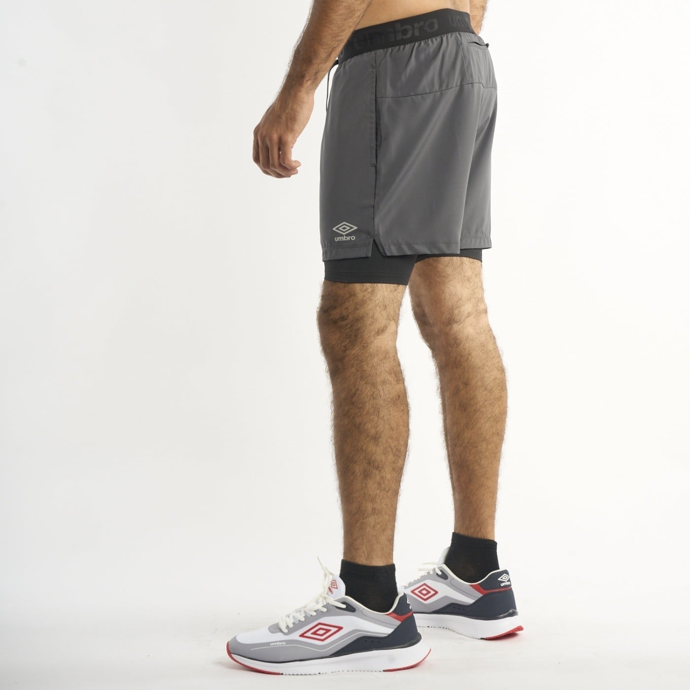 SHORT FÚTBOL HOMBRE UMBRO 55382U-R97 CARBÓN - 2
