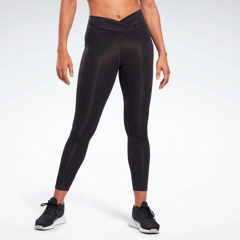 MALLA MUJER REEBOK PP BASIC HIGH RISE TIGHT ALGODÓN NEGRO - 1
