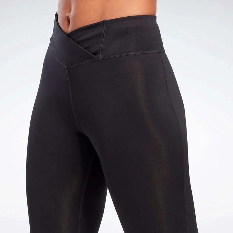 MALLA MUJER REEBOK PP BASIC HIGH RISE TIGHT ALGODÓN NEGRO - 4